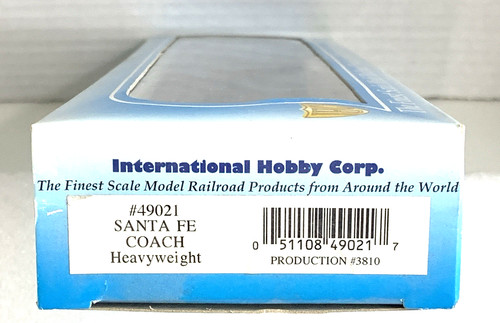 Entrenador de peso pesado International Hobby Corp escala HO 49021 Santa Fe nuevo en caja | Zustand: New
