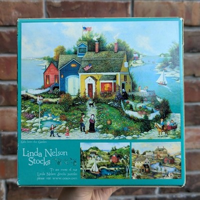 Linda Nelson Stocks 1000 Pc Jigsaw Puzzle Gifts From The Garden USA Americana