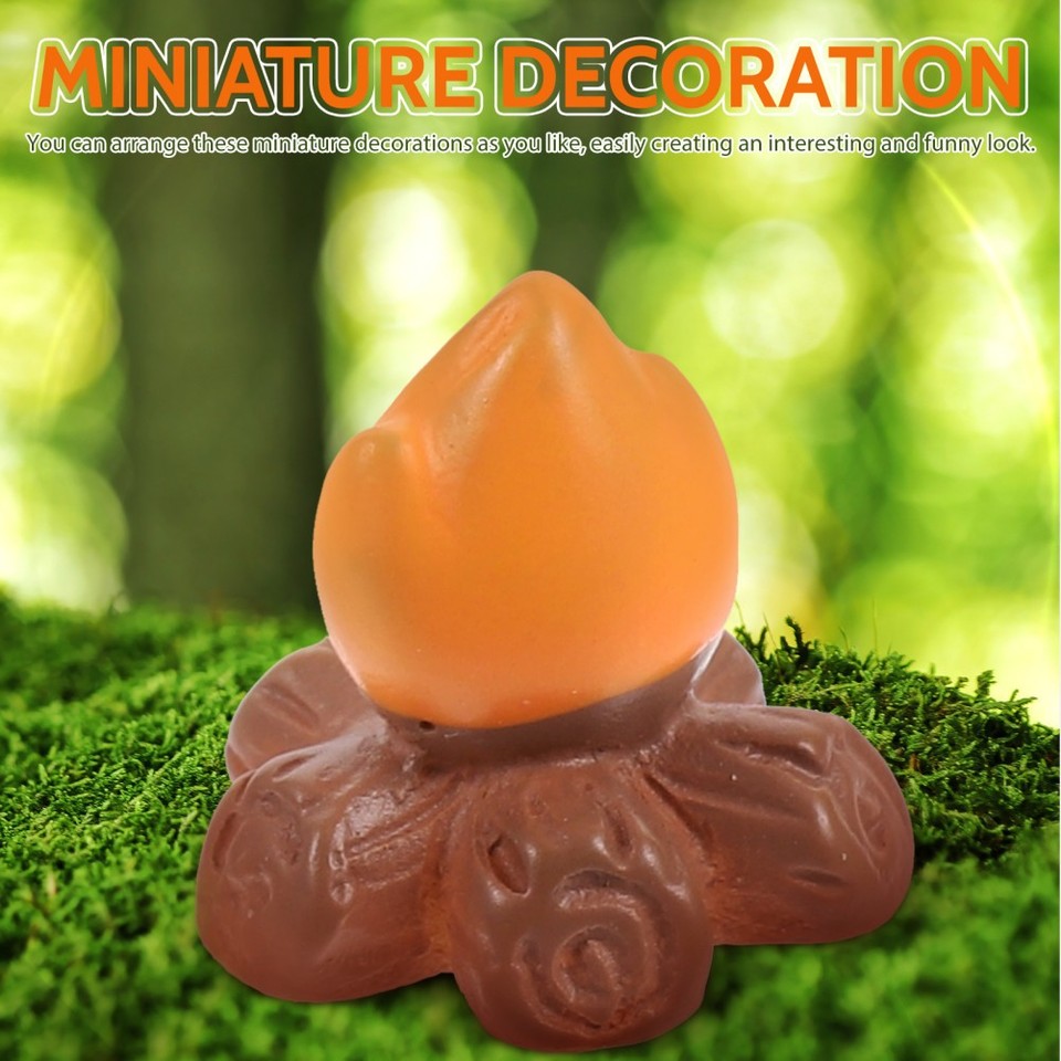 Bonfire Model - Miniatur-Feuer-Ornament Harz Handwe Produktbild-Vorschau 2