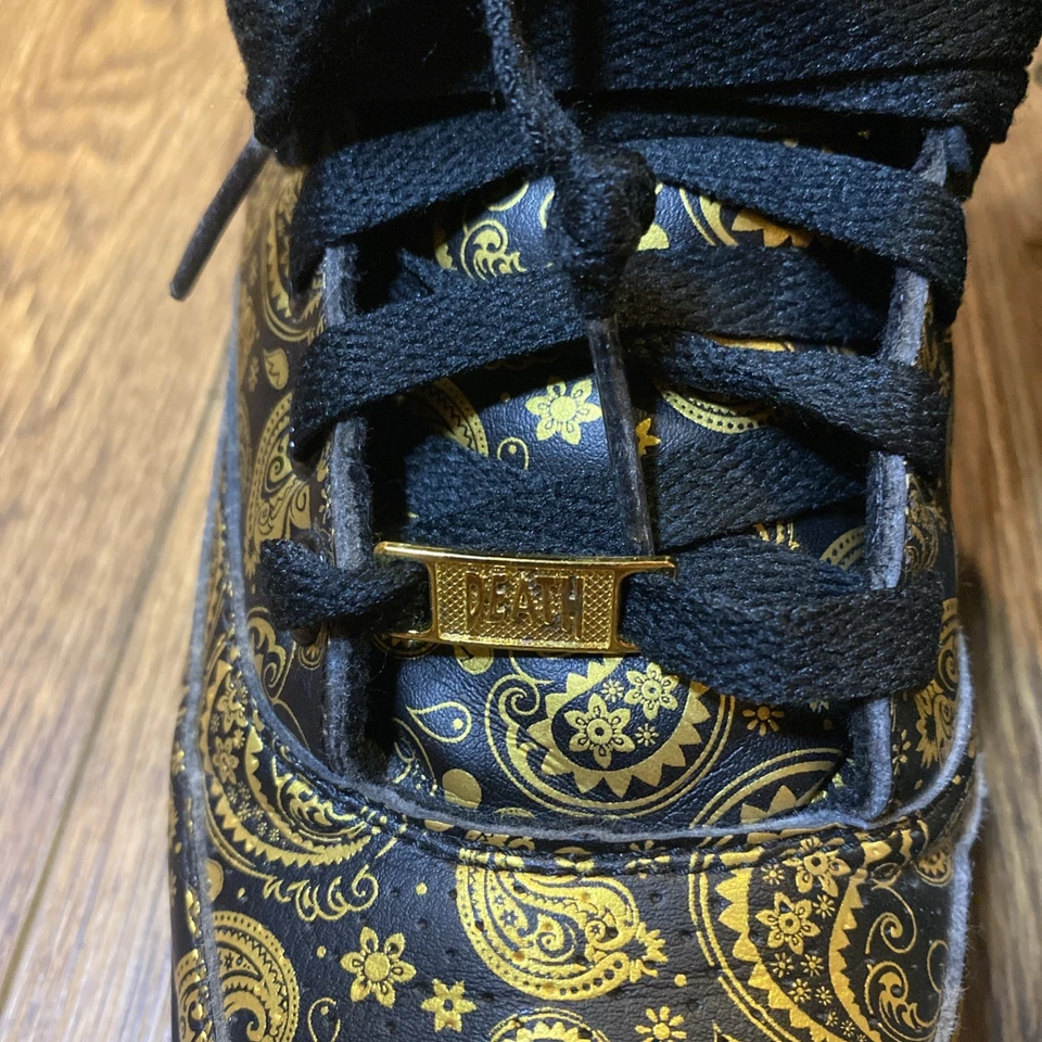 EWING Rare 33 HI Black Gold Paisley Death Row Size 5 Deadstock 1BM01100-124 EUC - Image 4 of 4