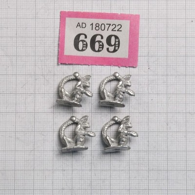 Vintage Epic Warhammer 40k Chaos Slaanesh 4 ''Fiends'' Metall