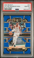 Victor Wembanyama RC 2023 Panini Select Blue Prizm #87 PSA 10 SPURS MVP 🔥 