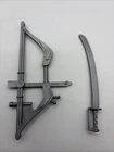 Vtg 1987 Mattel Original Ninjor Sword & Bow He-Man Masters of the Universe MOTU