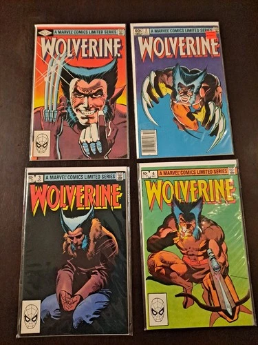 Wolverine 1-4 Full Set Frank Miller Chris Claremont Marvel 1982 1 2 3 4