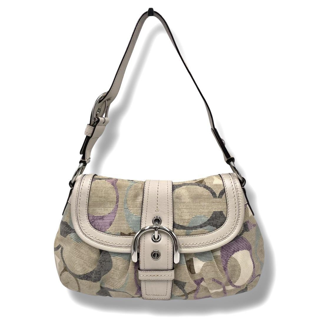 バッグ Coach soho shoulder bag Signature y2k COACH Y2K Vintage Soho Signature Mini Small Hobo Shoulder Bag