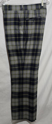 Scottish Tartan by Corbin Men's Tartan Pant - Blue Gray Yellow Plaid