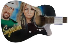 Sugarland Jennifer Nettles Signed Hand Airbrushed Acoustic-Electric Guitar