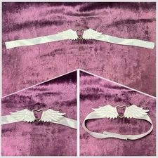 Angel Wings Heart Choker Necklace NEW
