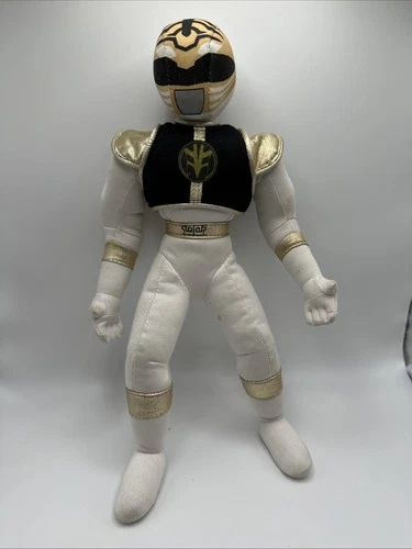 1994 Vintage Mighty Morphin Power Rangers White Ranger 13”Plush Kid Demension