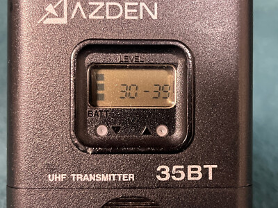 AZDEN UHFトランスミッター 35BT Azden 35BT UHF wireless mic transmitter | eBay
