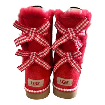 UGG Red Leather Fashion Boots UGG Butte Mono Samba Red Waterproof Leather Textile Snow  main image 4