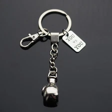 You vs You Boxing Glove Keychain - Keyring Pendant Key Chain Ring with Clip Gift