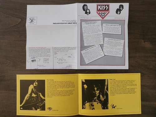 KISS ARMY Membership Kit RARE Selective Service Card Photos Certificate WPLJ Pin - Bild 16 von 19