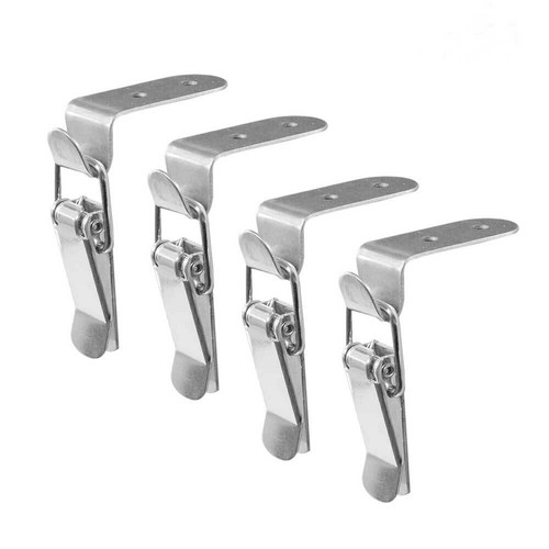 90° Stainless Steel Spring Loaded Draw Toggle Latch Catch Case Box Clamp Clip UK - Bild 9 von 11
