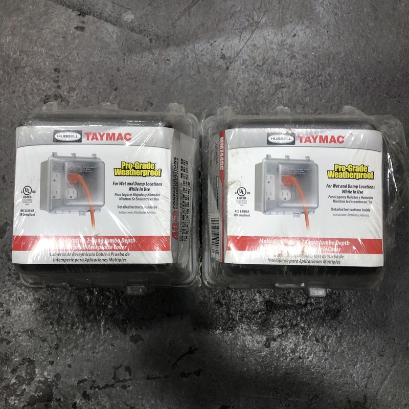 Lot of 2- Taymac Mm7440c 2-Gang Vertical In Use 40 in 1 Weatherproof Cover