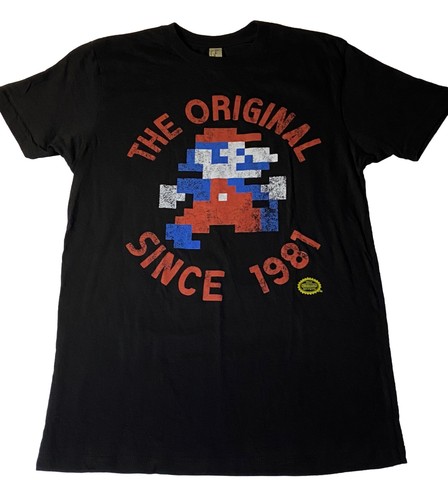 Vintage Mario Bros T Shirt “The Original Since 1981” Official Nintendo Size S - Picture 3 of 12