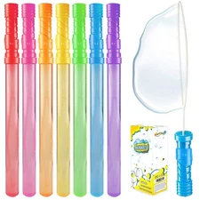 Bubble Wand, 28 Pack 14’’ Big Bubble Wands Bulk(7 Colors), Non-Toxic