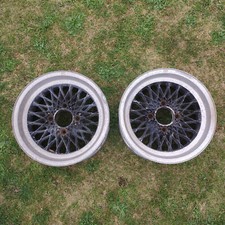 Pair of (2) Enkei Mesh 14 Inch Alloy Wheels | 4x114.3 6J ET | Japan JDM