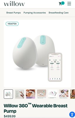 Willow 24mm 3rd Generation Breast Pump - White