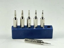 Micro Torx Screwdriver Bits Set T1,T2,T3,T4,T5,TR6 (T6 Security) Torque Star 6PC