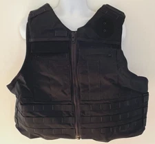 ABA Oregon City Armor Plate Carrier Front Open XXS 1611-1616 Black Molle