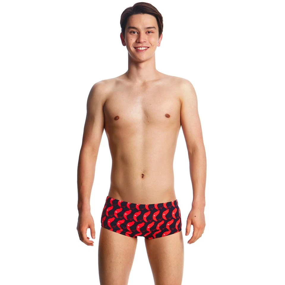 Funky Trunks Badehose Kinder Jungen The Great Sausage Run Badeshort Schwimmhose - Bild 2 von 4