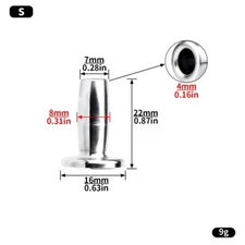 Stainless Steel Dilator Sounding Urethral Stretching Penis Hollow Training Plug