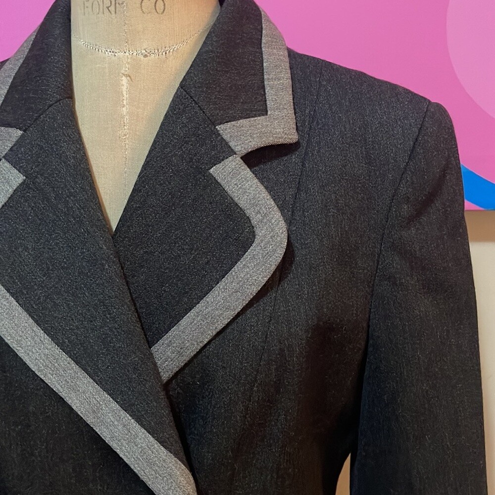 Moschino Cheap Chic Gray Wool Double Breasted Jac… - image 4