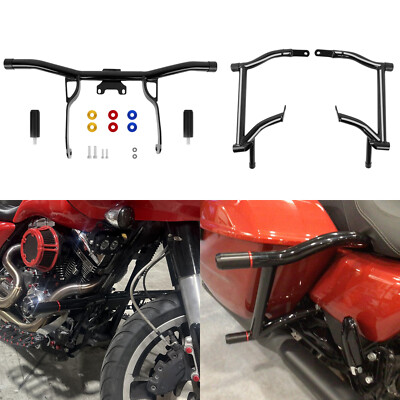 Engine Guard + Saddlebag Crash Bar for Harley Road King Street Glide 2014-2023