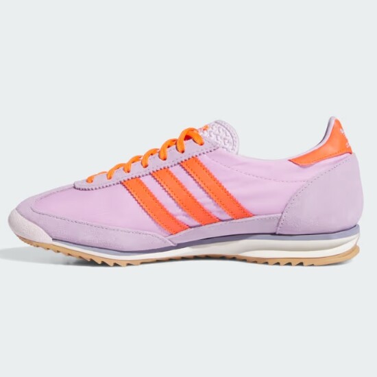 Adidas Women's SL 72 Shoes 'Ice Lavender/Orange' - JH7396