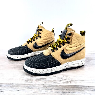 Nike LF1 Lunar Air Force 1 Duckboot '17 916682 701 Metallic Gold Black Mens Sz 9 | eBay