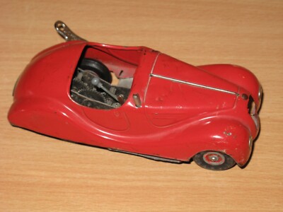 Schuco Examico 4001 Red Germany Made in US Zone Original Vintage