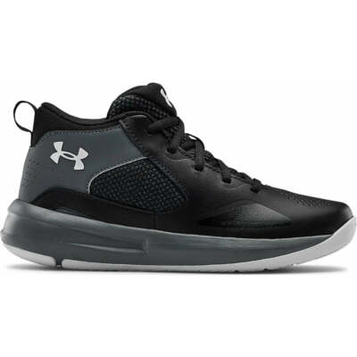 Under Armour GS Lockdown 5 Black/Pitch Gray 3023533-001 *ALL SIZES*