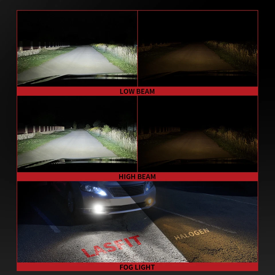 Faro bombilla LED de haz alto H9/H11 para Nissan Rogue 2014-2020/Qashqai 2017-2019 Foto 4 de 4