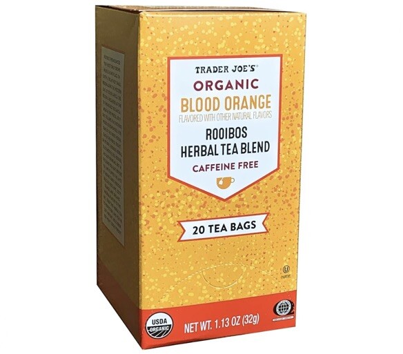 Trader Joe’s Organic Blood Orange Rooibos Herbal Tea Blend, Flavored 6/2025