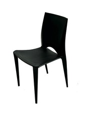 Black Plastic Office Chairs, Catering Chairs Cafe Chair, Canteen Chairs
