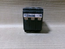 Cutler Hammer CH350 3 Pole 50 Amp 240V Metal No Notch Circuit Breaker Flaw 24