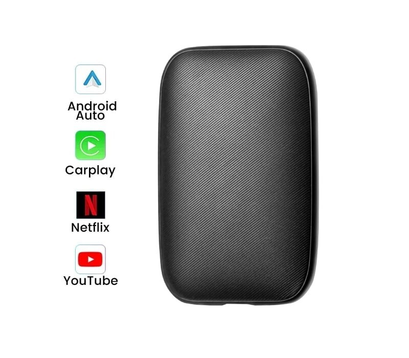 Adattatore Box Dongle CarPlay Android Auto da Cablato a Wireless Stereo di Serie - Immagine 1