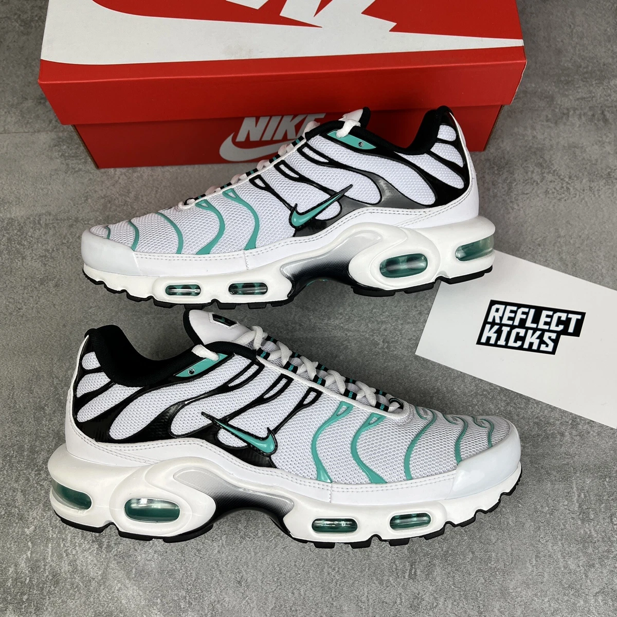 Frotar marido Animado DS 2021 NIKE AIR MAX PLUS TN 1 HYPER JADE TIFFANY UK9 EU44 RETRO OG CLASSIC  TO | eBay