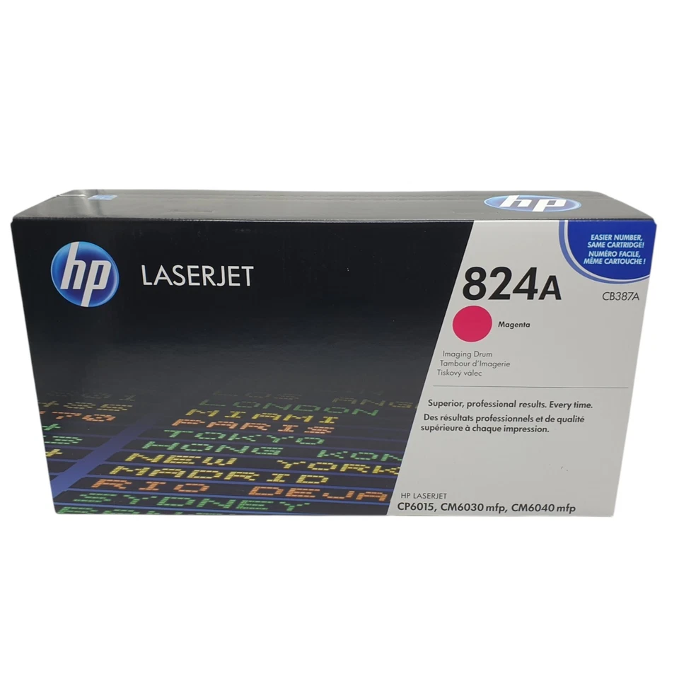 Cartucho de tambor de imágenes magenta HP 824A CB387A color original genuino LaserJet Foto 3 de 4