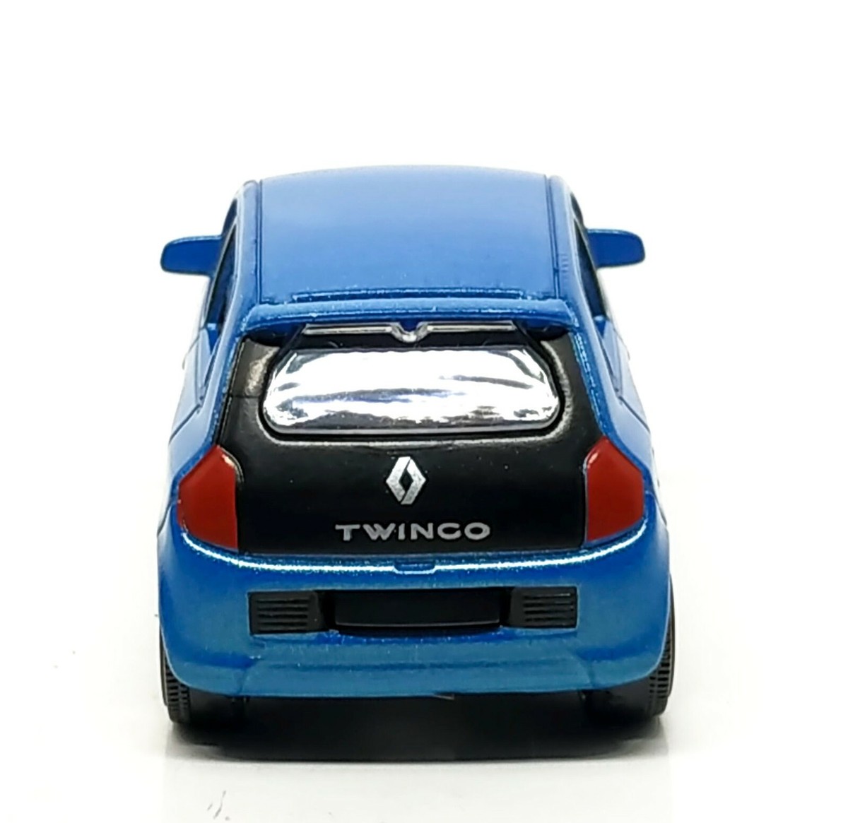 Miniature Renault Twingo III Majorette - Ambulance Rayures Noires Et Jaunes Fluo - Échelle 1:54 - Neuf