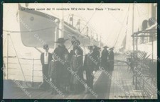 Napoli città Savoia Regia Nave Trinacria foto cartolina XB3731