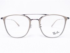 NEW Ray Ban RB6377F 2909 Unisex Gunmetal/Beige Square Eyeglasses Frames 52/21