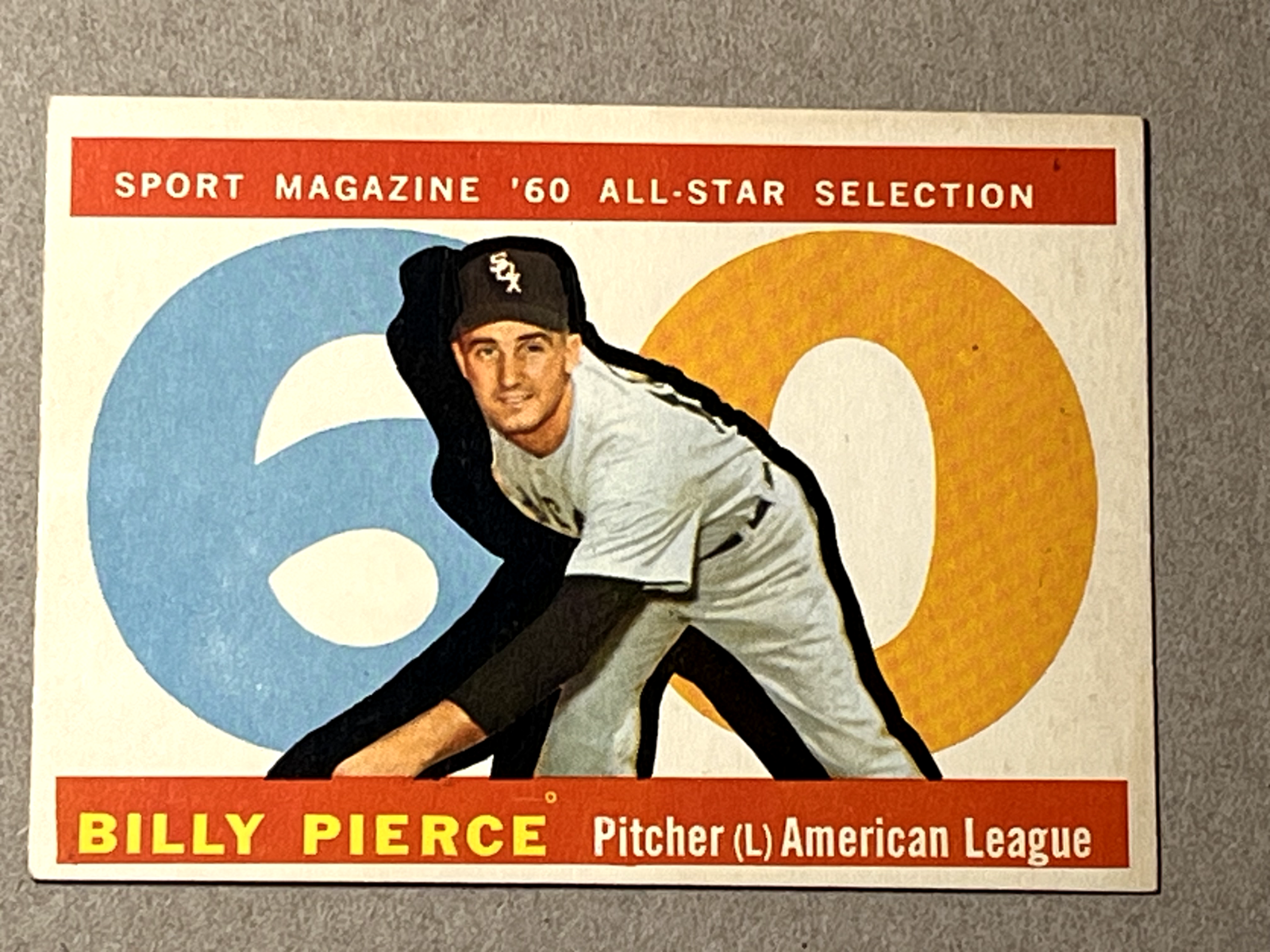 1960 TOPPS   #571   BILLY PIERCE   1960 ALL STAR    CHICAGO WHITE SOX