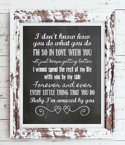 AMAZED by Lonestar Valentine's Day Home Decor Print, 8x10 CARDSTOCK Print ONLY - Picture 2 of 2
