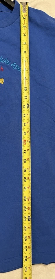 Camiseta Azul Pesada Vintage Hawaiian State Fish Talla XL Foto 3 de 4