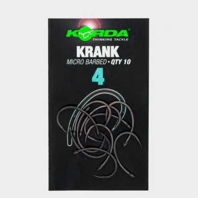 6 x Packets  KORDA KRANK Carp HOOKS MICRO BARBED,Size 4