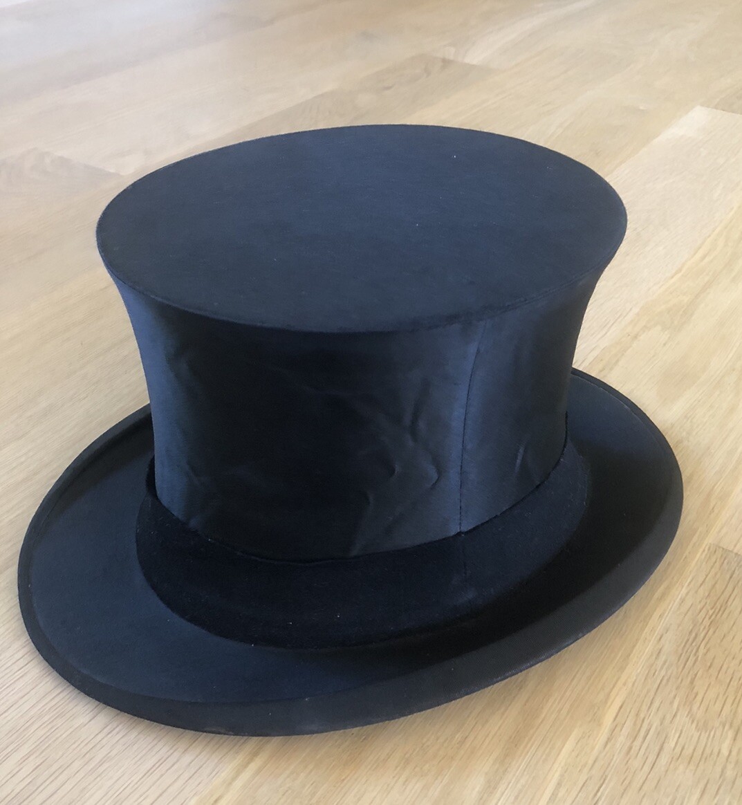 Antique Opera Hats Exclusively Top Hat Paris NY Silk Collapsible