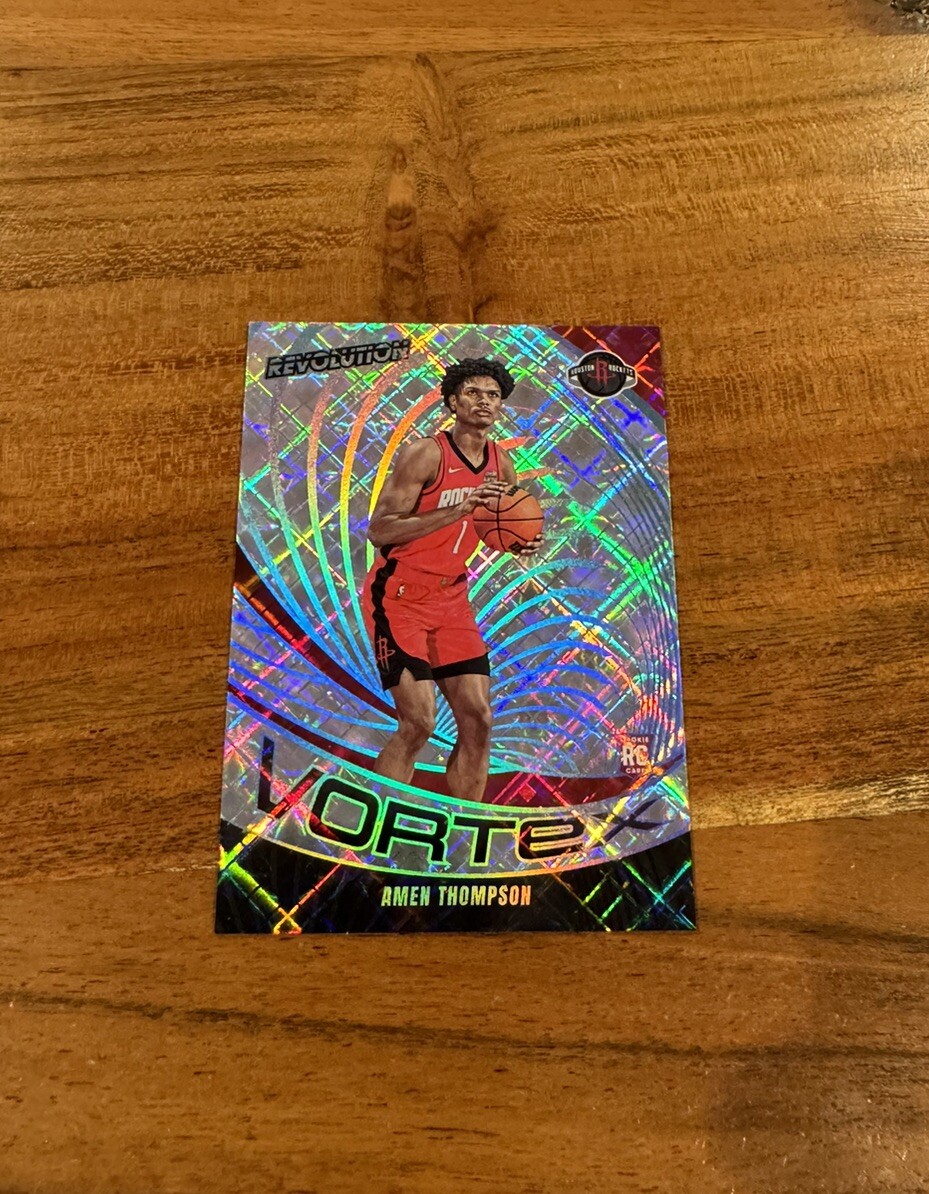 Amen Thompson 2023-24 Panini Revolution Vortex Cosmic Variation /99 Rookie NRMT+
