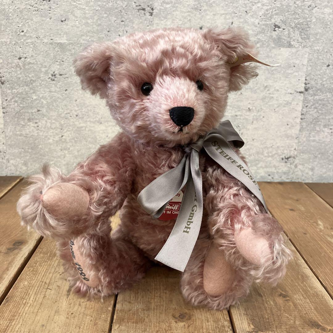 シュタイフ 年代物 1999年 ローズ テディベア 444/1500 ぬいぐるみ Steiff Vintage 1999 Rose Teddy Bear 444 1500 Plush Toy | eBay